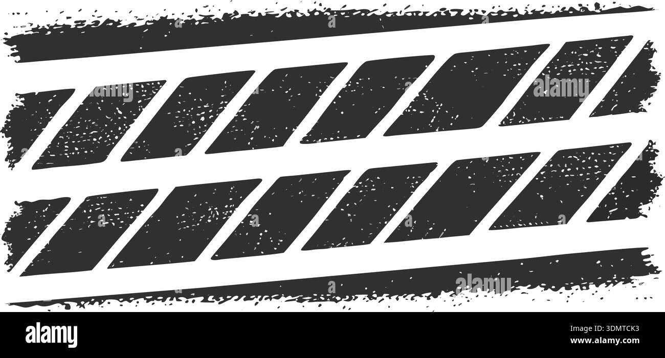 Textured tire track illustration with a transparent background. Great ...