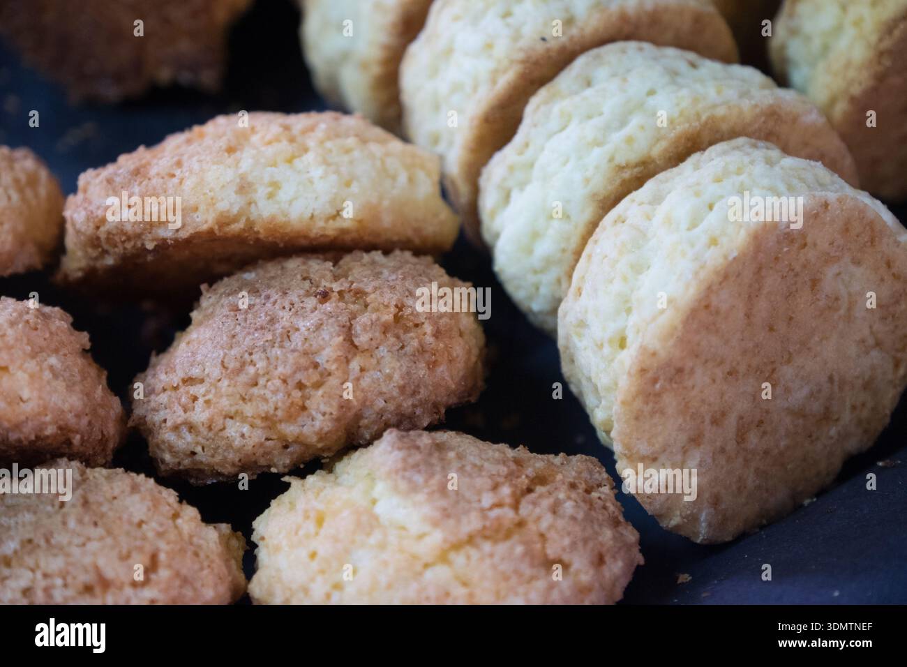 Assorted cookies close-up, ideal for bakery ads and culinary projects Stock Photo