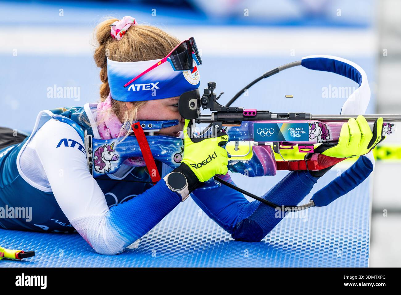 XXV Winter Olympic Games February 7 2026 Anterselva Biathletes Xxv Winter Olympic Games February 7 2026 Anterselva Biathletes Training Marketa Davidova From The Czech Republic Ctk Photoondrej Deml 3DMTXPG 