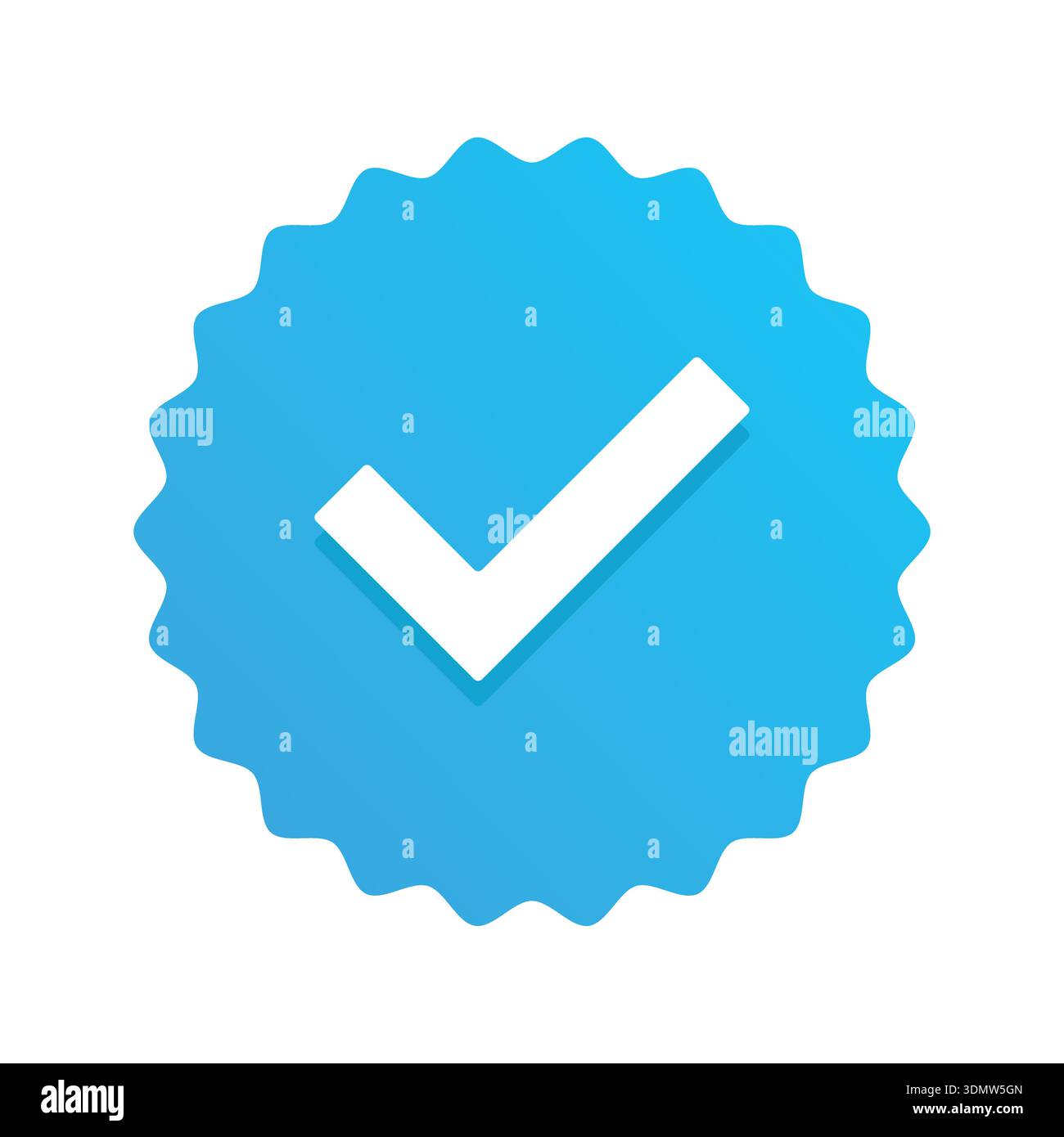 Vector Blue Verified Badge stock illustration Stock Vector