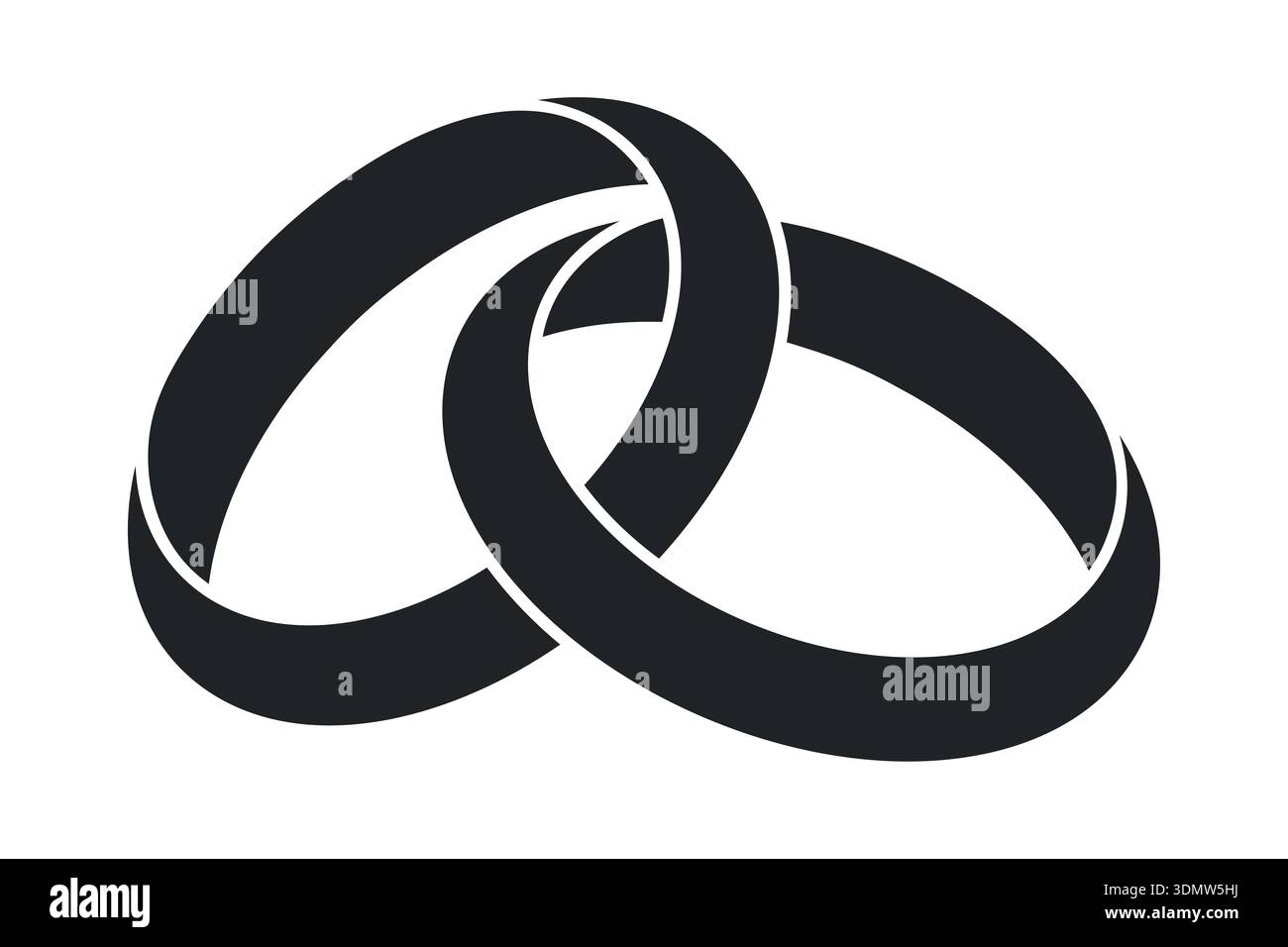 Wedding rings vector illustration Stock Vector
