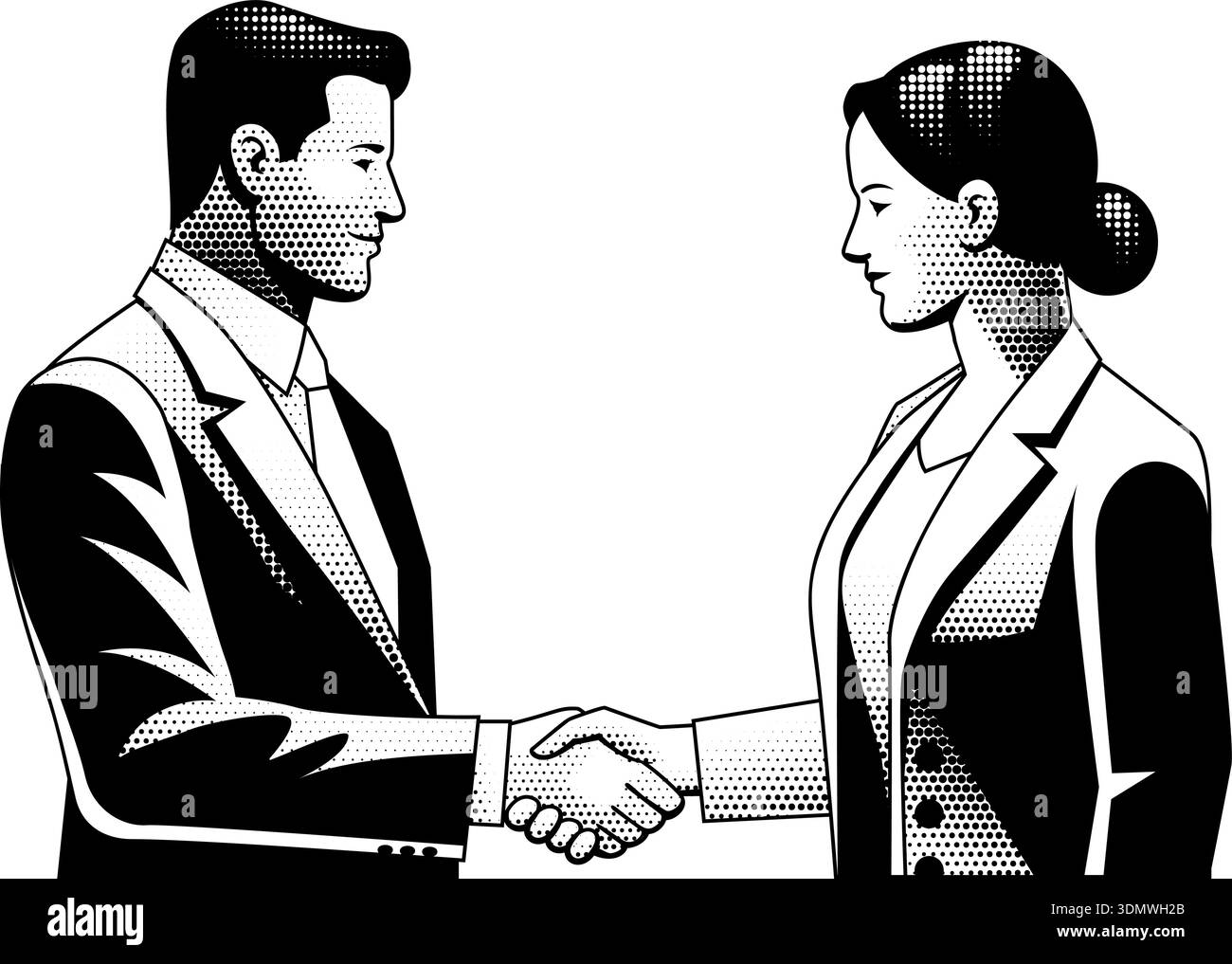 Black businesspeople hand shake Black and White Stock Photos & Images ...