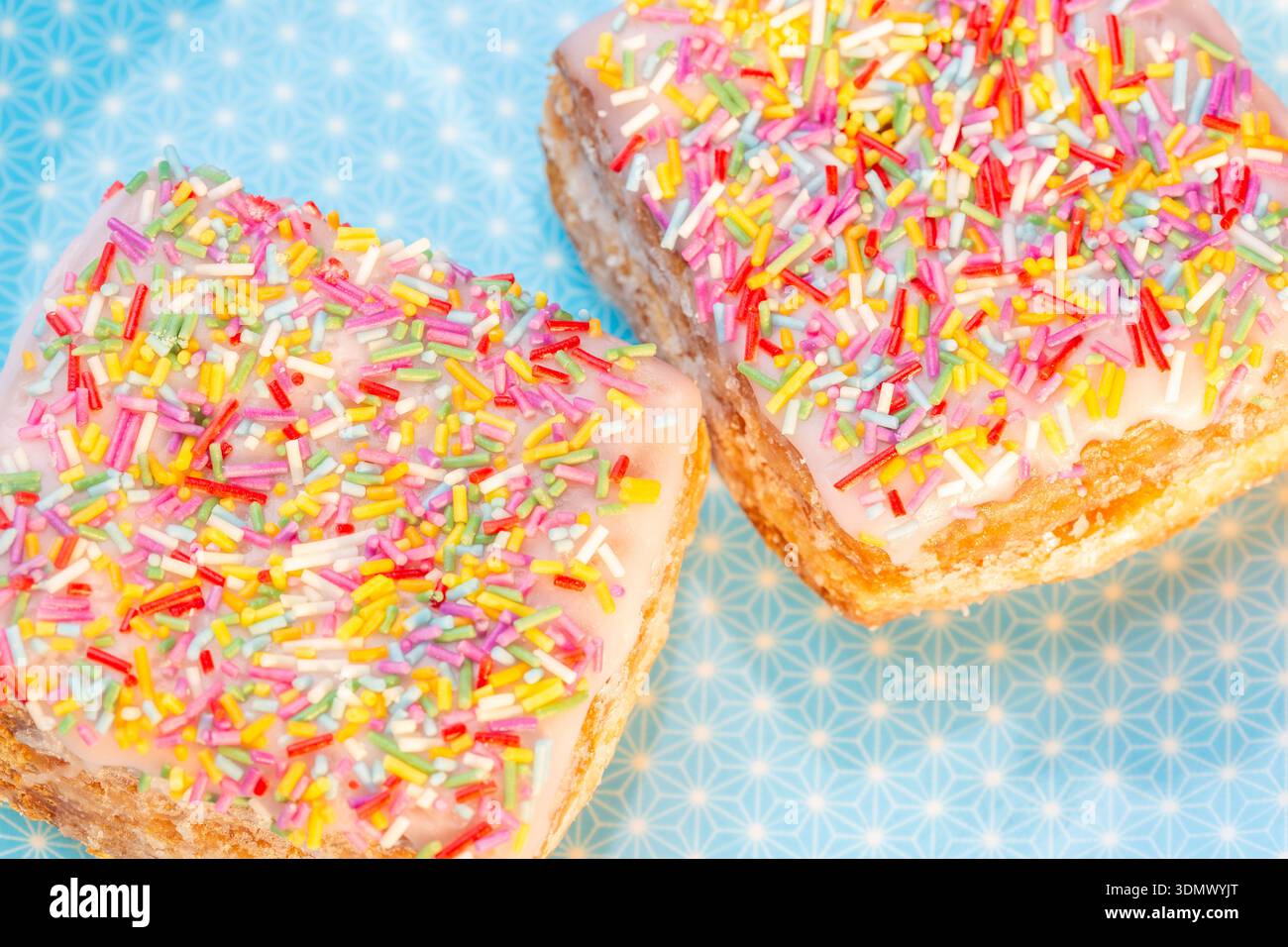 The Delicious Dessert Company Raspberry Funfetti Yum Yums Stock Photo