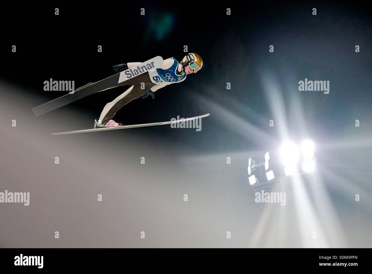Nika Prevc Of Slovenia Soars Through The Air During Her First Round nika-prevc-of-slovenia-soars-through-the-air-during-her-first-round