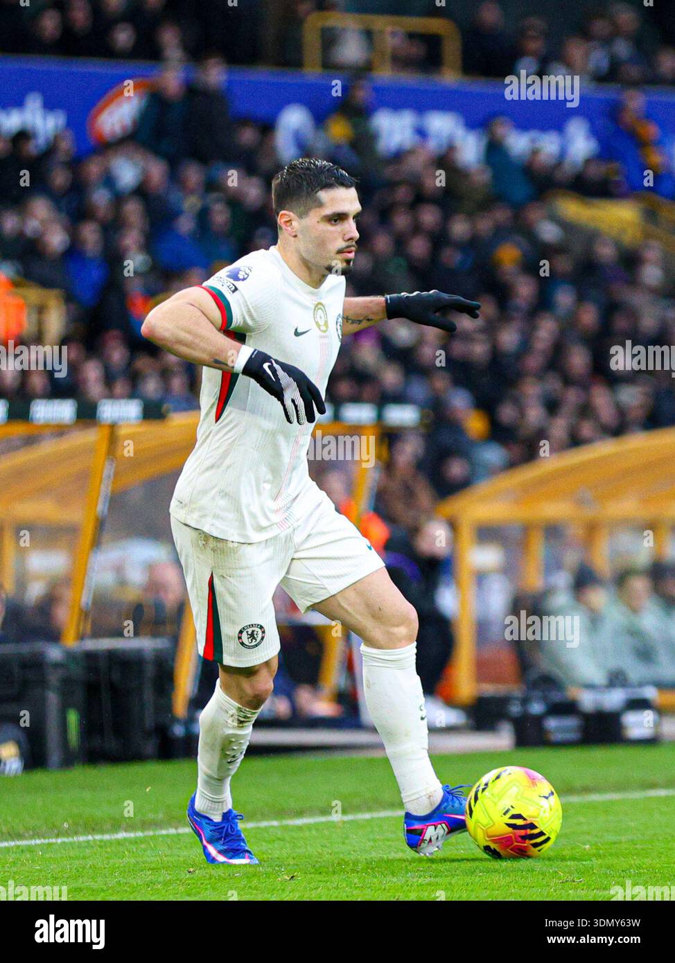 Pedro Neto #7 of Wolverhampton Wanderers during the game Stock