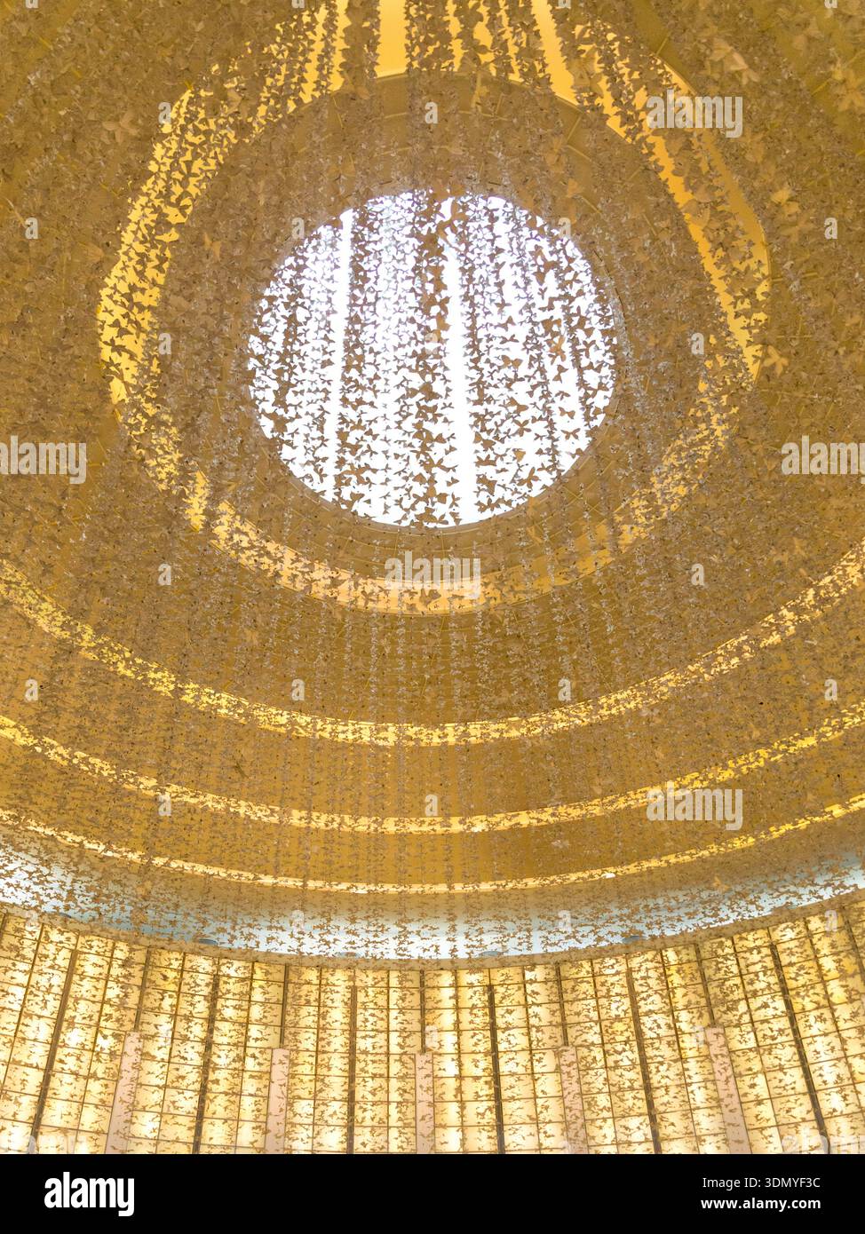 Interlocking Dome Pattern Pattern A stunning view of an intricately designed dome ceiling featuring ...