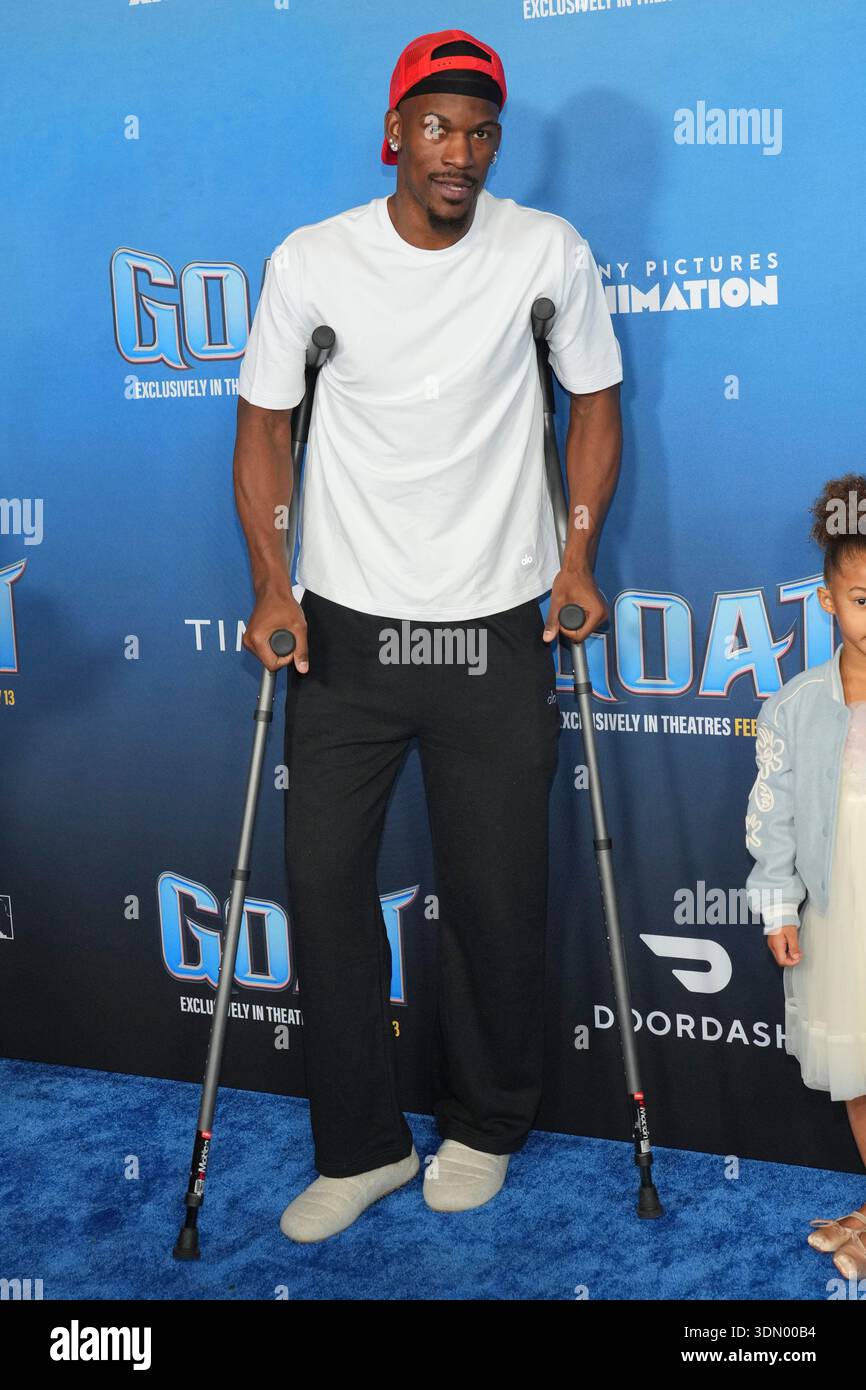 Jimmy Butler, left, and Rylee Butler arrive at the premiere of 