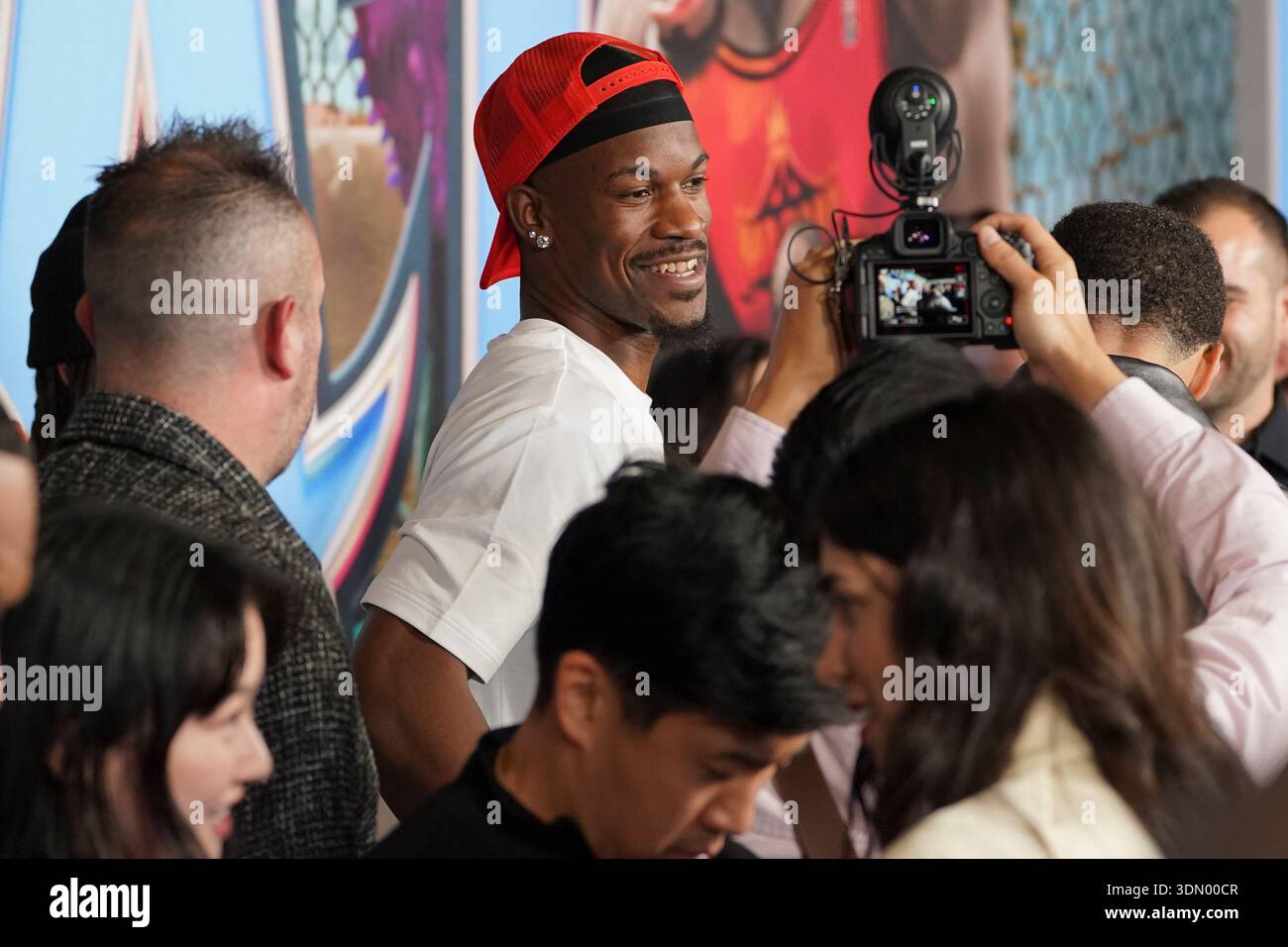 Jimmy Butler arrives at the premiere of 