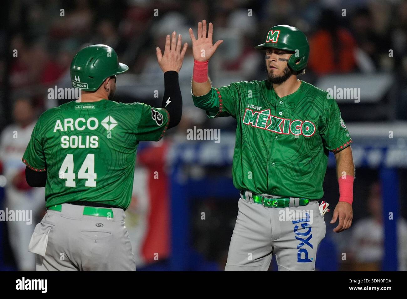 Mexico Green's Ali Solis, left, and Jasson Atondo celebrate after ...