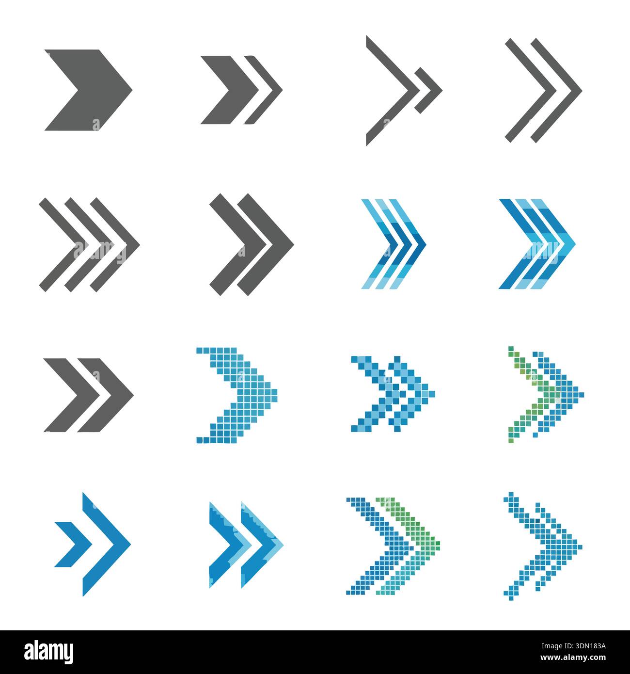 A diverse collection of arrows, each with unique styles and designs ...
