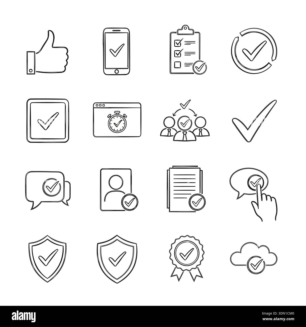 This image features a collection of checkmark icons, symbolizing ...