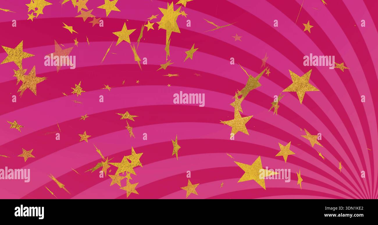 Sparkle gold stars stripes hi-res stock photography and images - Alamy