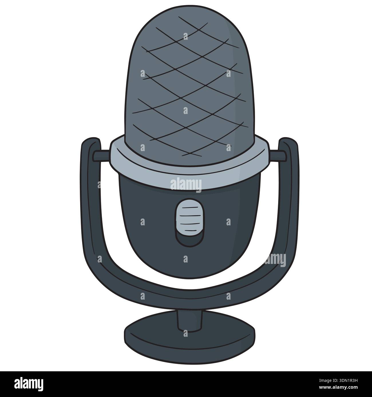 Microphone black hand Stock Vector Images - Alamy