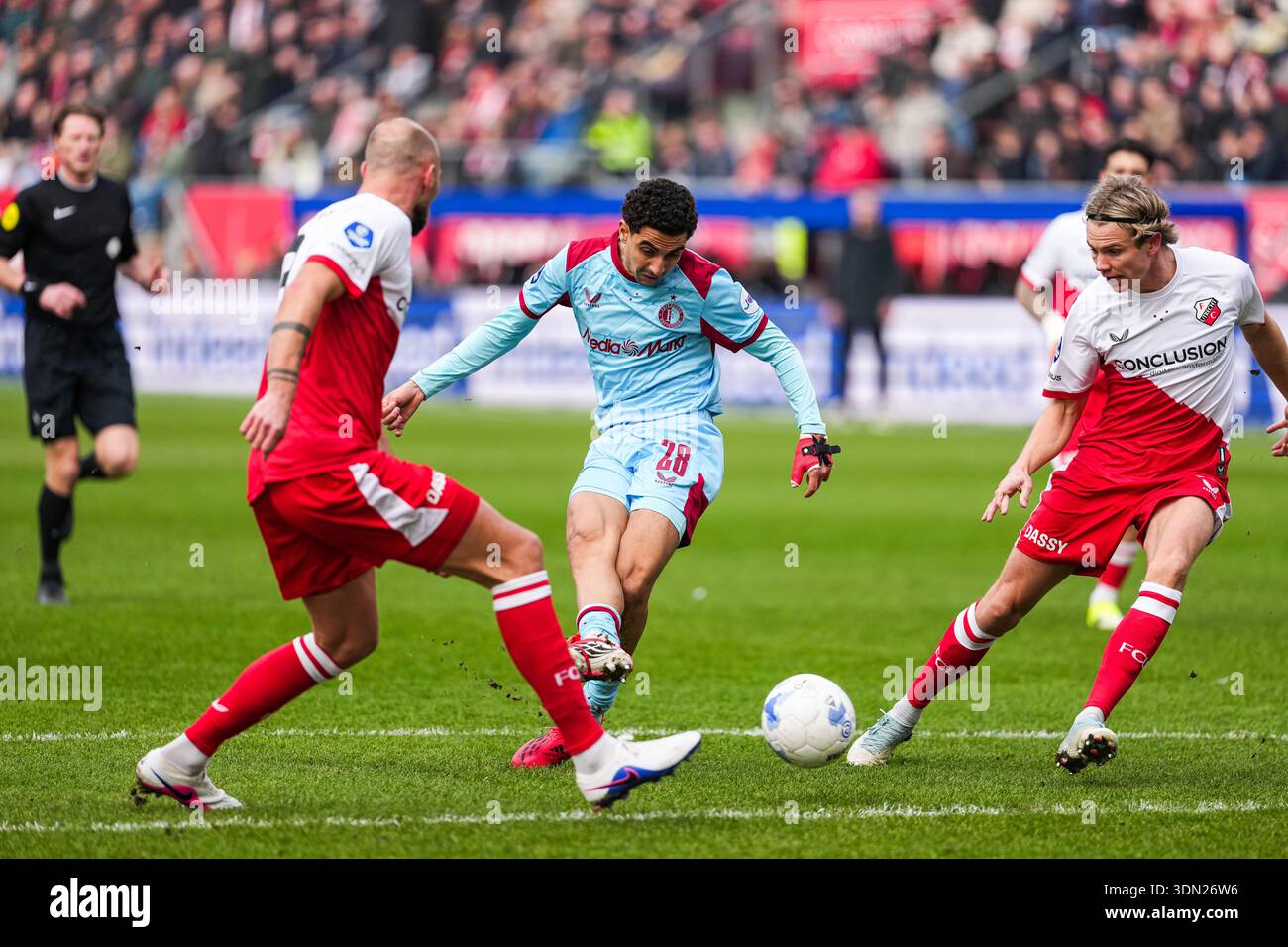 Utrecht - Oussama Targhalline of Feyenoord during the twentysecond ...
