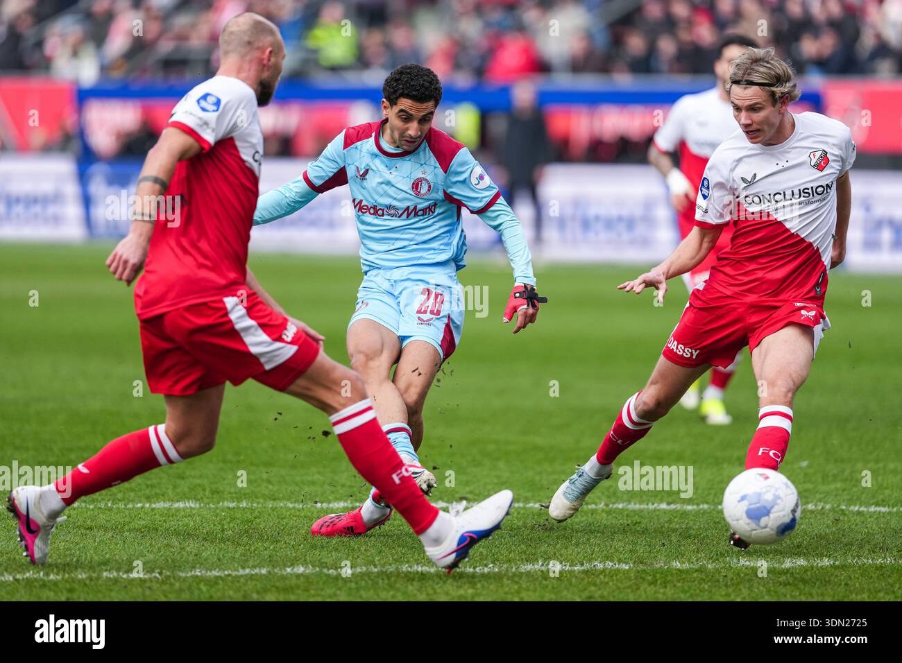 Utrecht - Oussama Targhalline of Feyenoord during the twentysecond ...