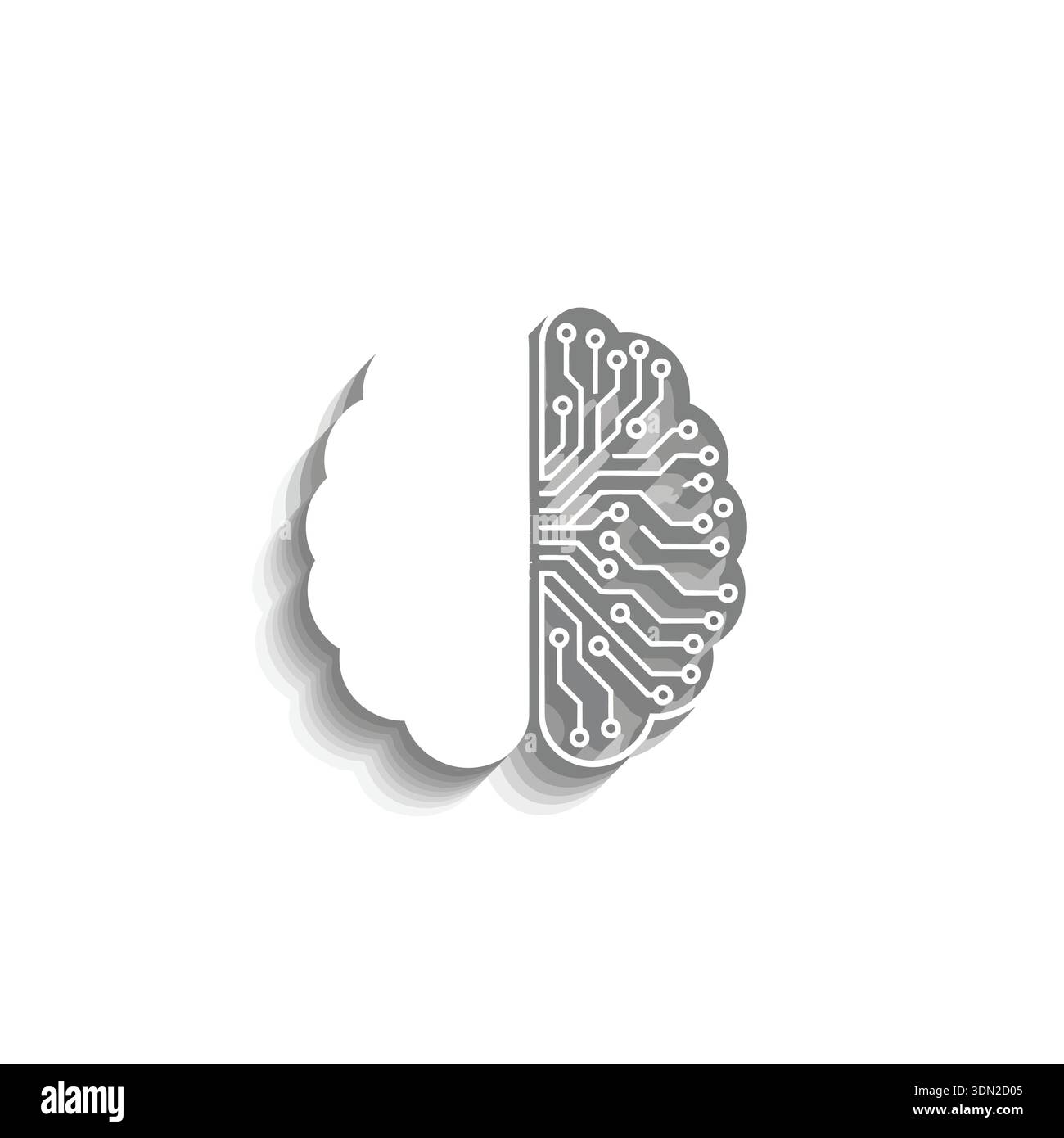 This image symbolizes the intersection of neuroscience and artificial ...