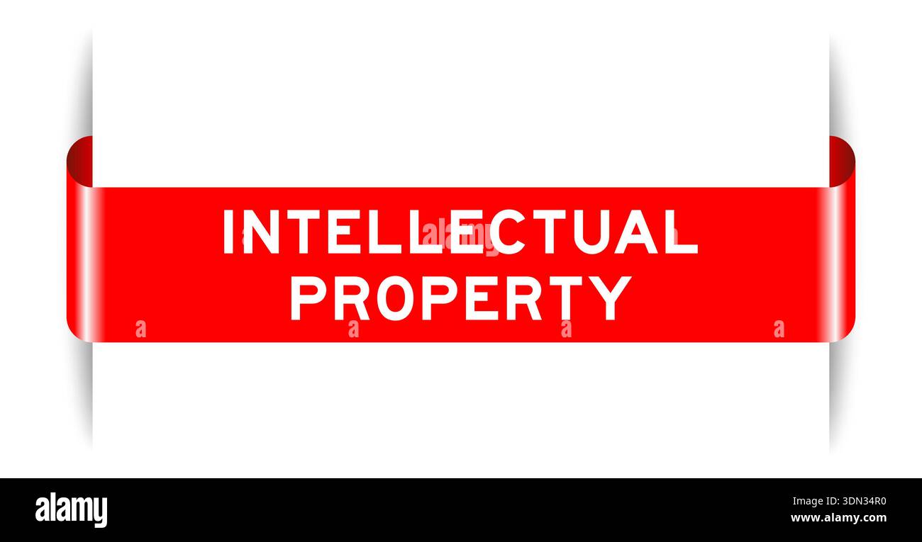 Intellectual property banner sign Stock Vector Images - Alamy