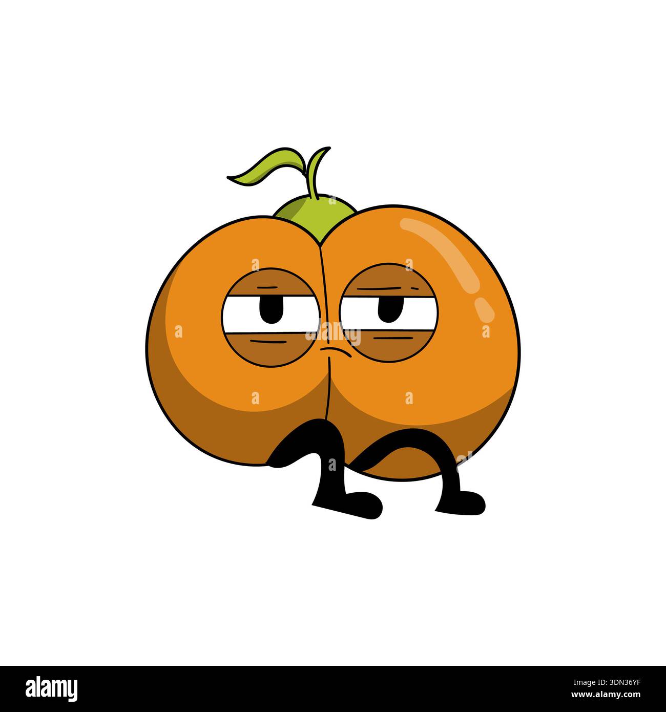 Cute, fun pumpkin cartoon illustration Stock Photo