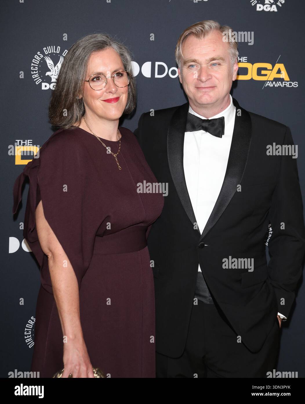 Thomas Pyk Photo by: gotpap/STAR MAX/IPx 2026 2/7/26 Christopher Nolan and Emma ...