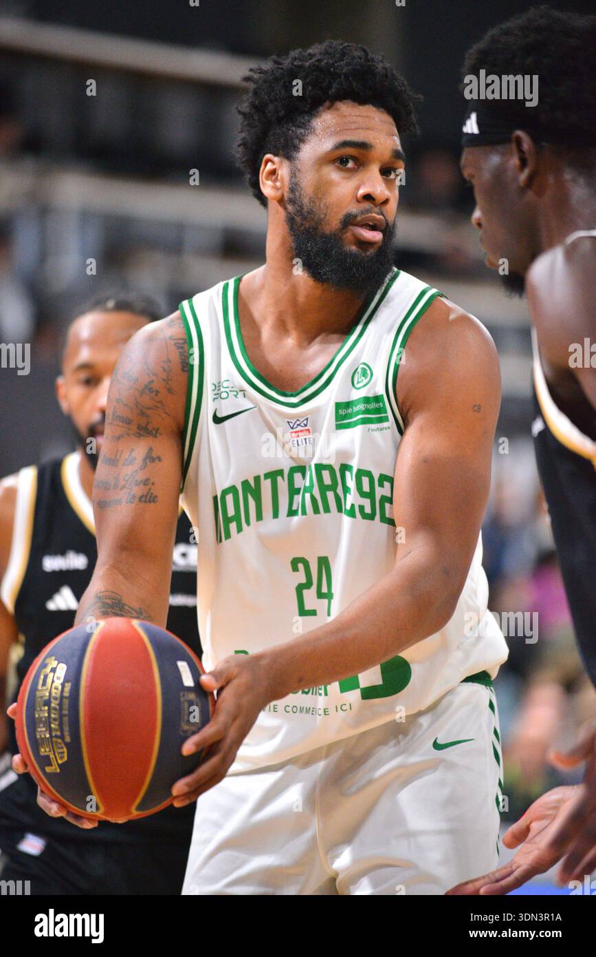 Donta Donta Scott from Nanterre during the French championship, Betclic Elite ...
