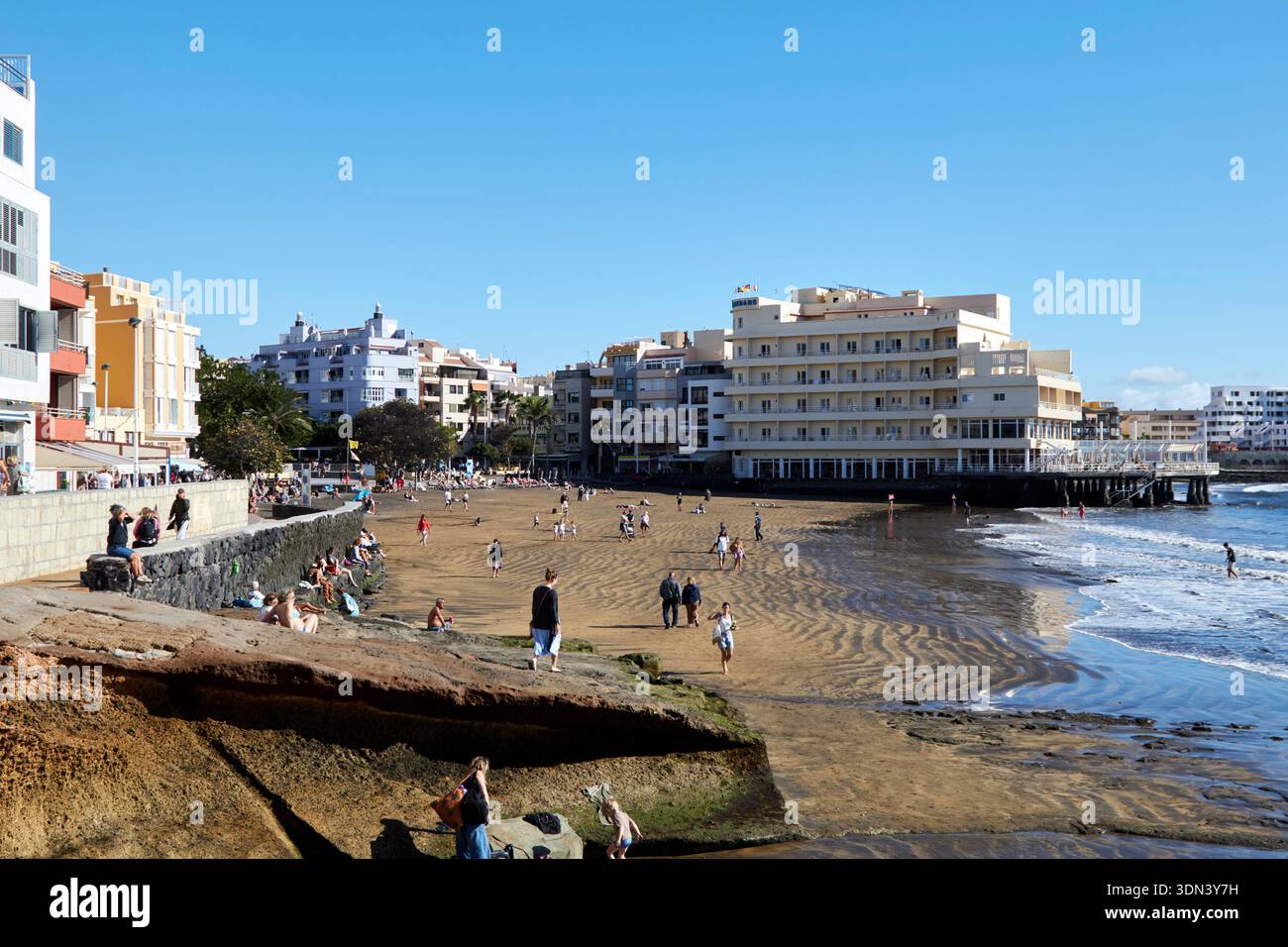 playa el medano beach tenerife canary islands spain Stock Photo