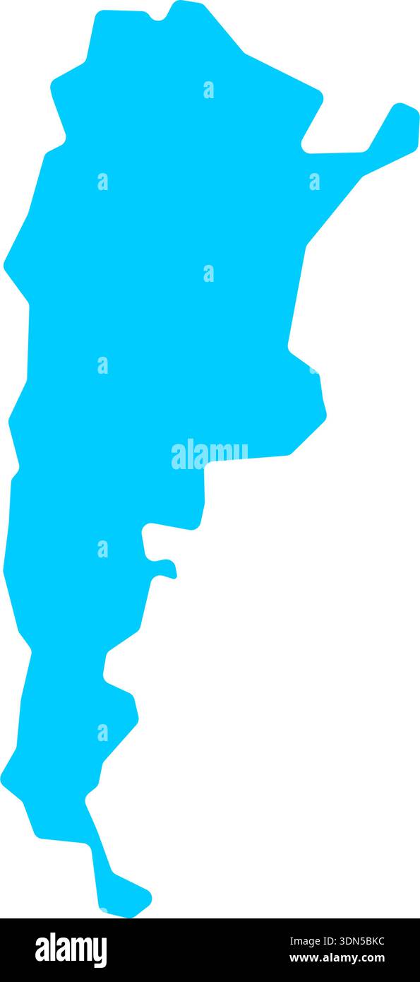 argentina country map border vector icon illustration design Stock Vector