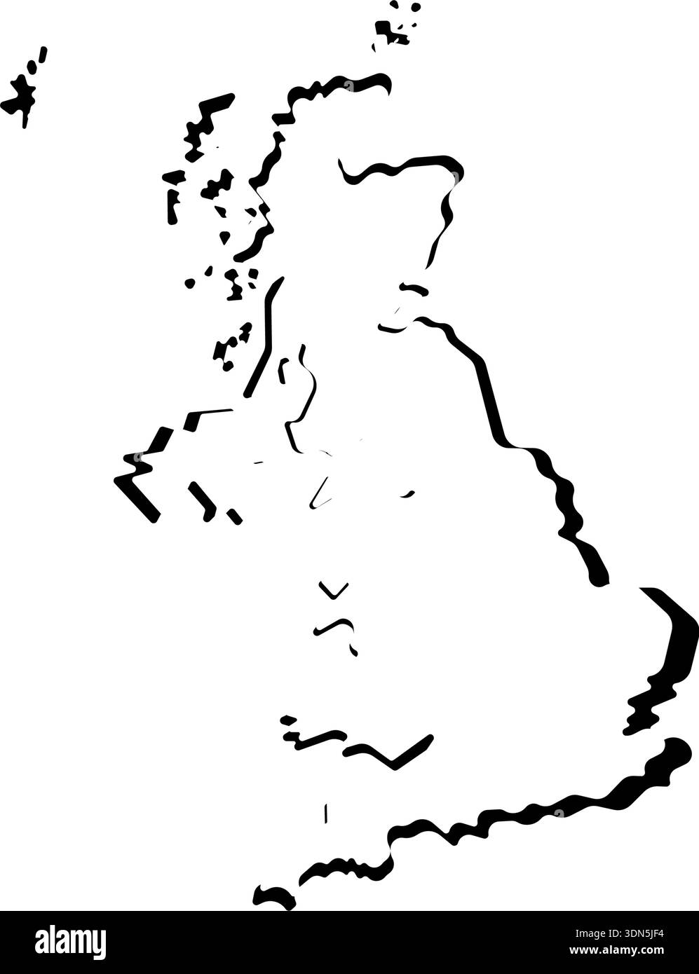 united kingdom uk map vector icon border Stock Vector Image & Art - Alamy