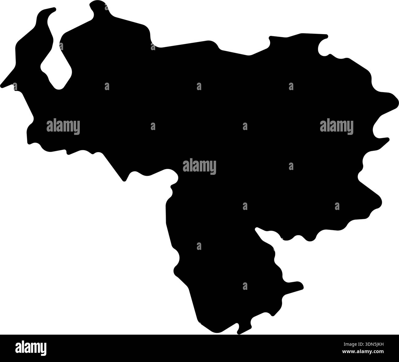 Venezuela map vector logo icon border symbol Stock Vector Image & Art ...