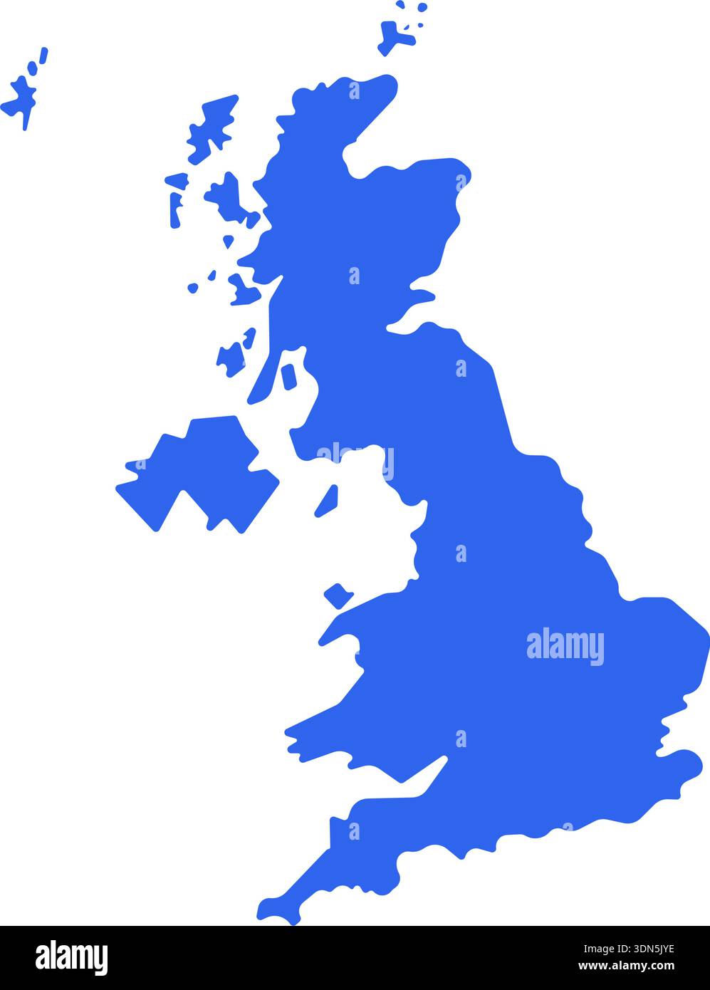 united kingdom uk map vector icon border Stock Vector