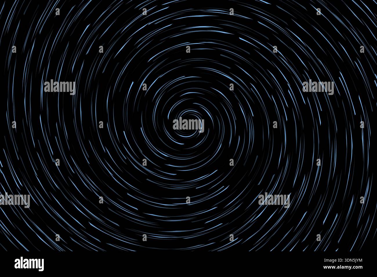 Blue abstract spiral circle waves background design Stock Vector