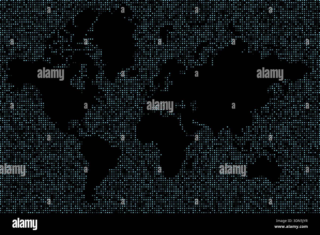 Dots world map wallpaper background vector design Stock Vector