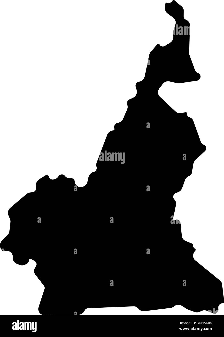 Cameroon map vector logo icon border symbol Stock Vector Image & Art ...
