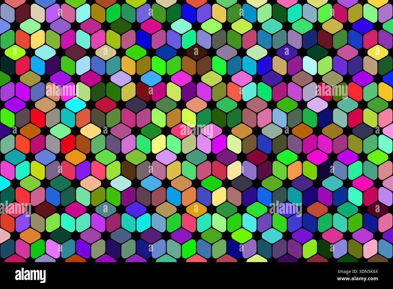 Colorful abstract cubes geometric pattern background design Stock Vector