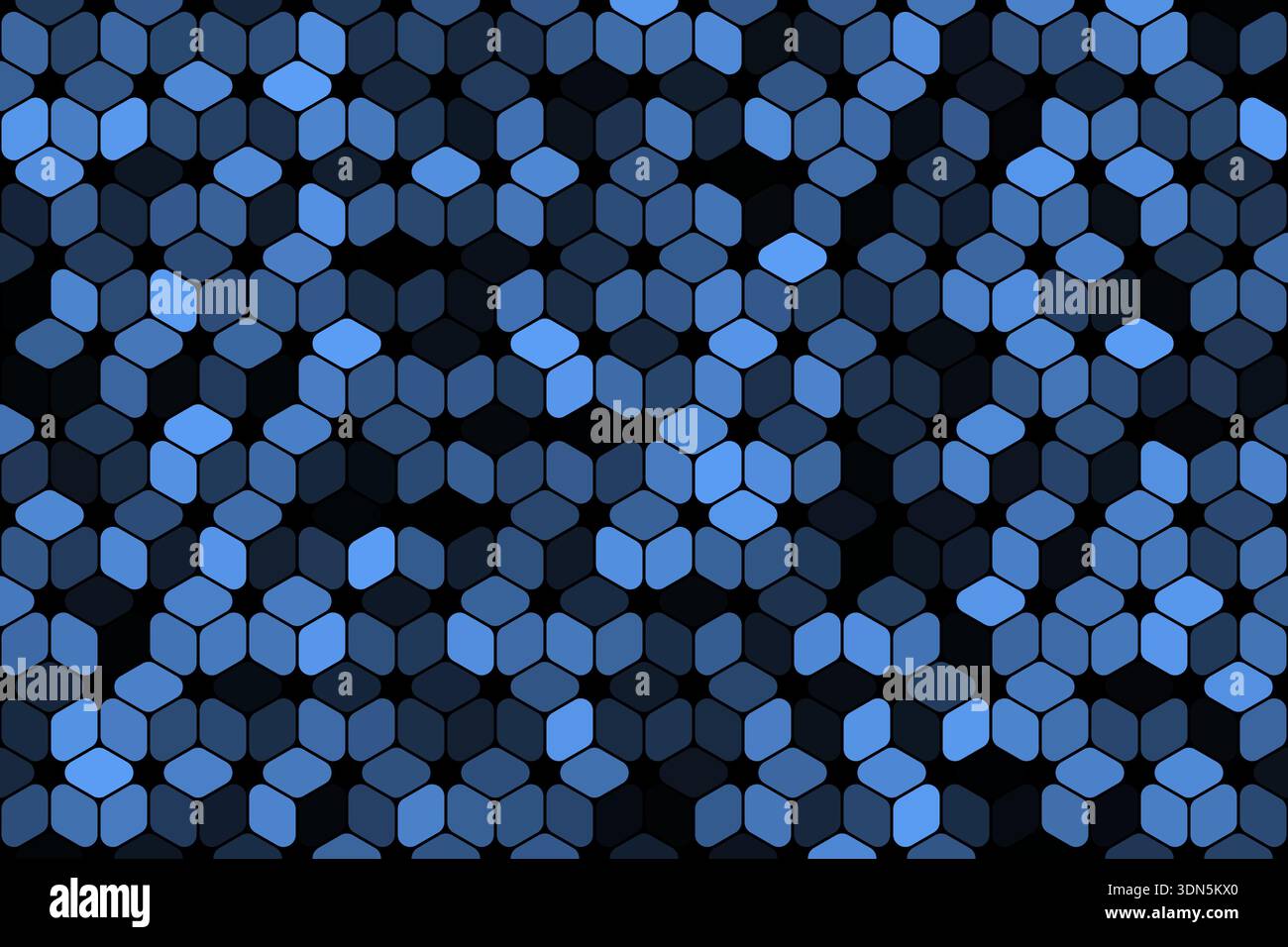 Blue abstract cubes geometric pattern background design Stock Vector
