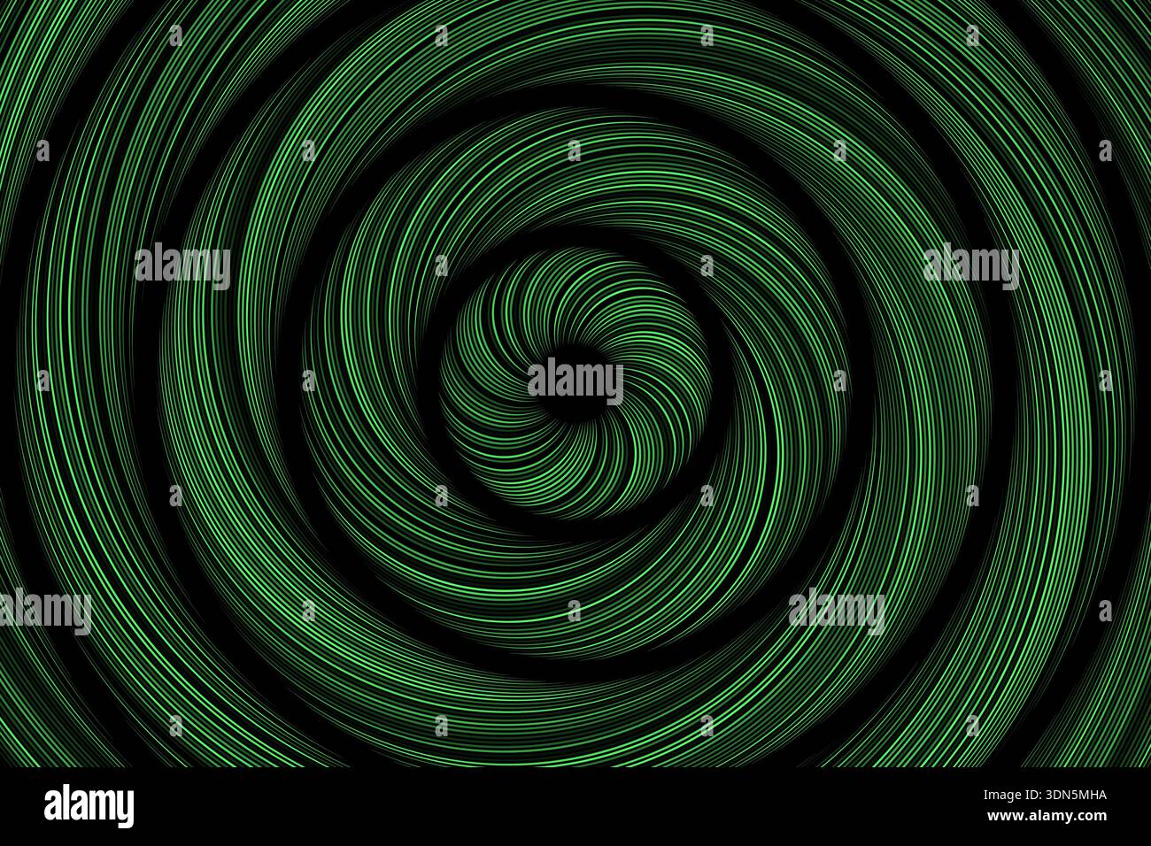 Green circles abstract rings motion effect background vector design Stock Vector