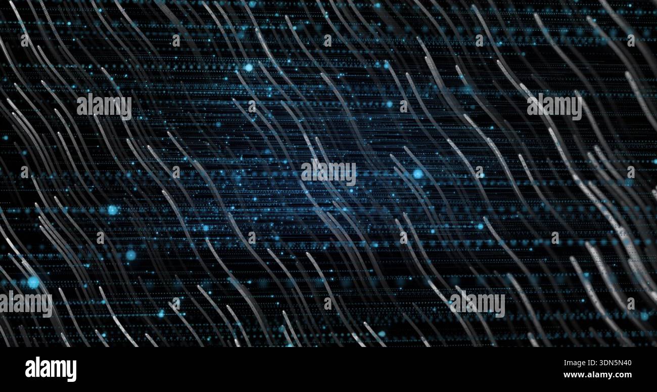 Dotted Node Matrix Example Flowing diagonal luminous strands hi-res stock photography and images ...