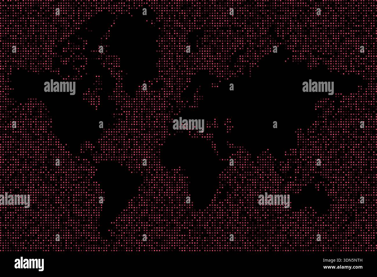 Dots world map wallpaper background vector design Stock Vector