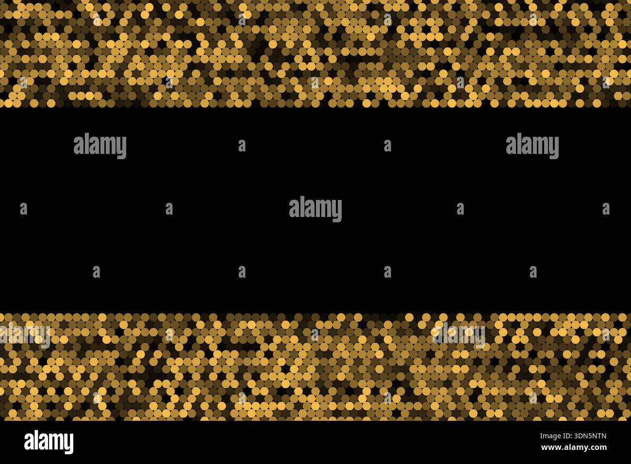 Golden circles frame geometric abstract background vector design Stock Vector