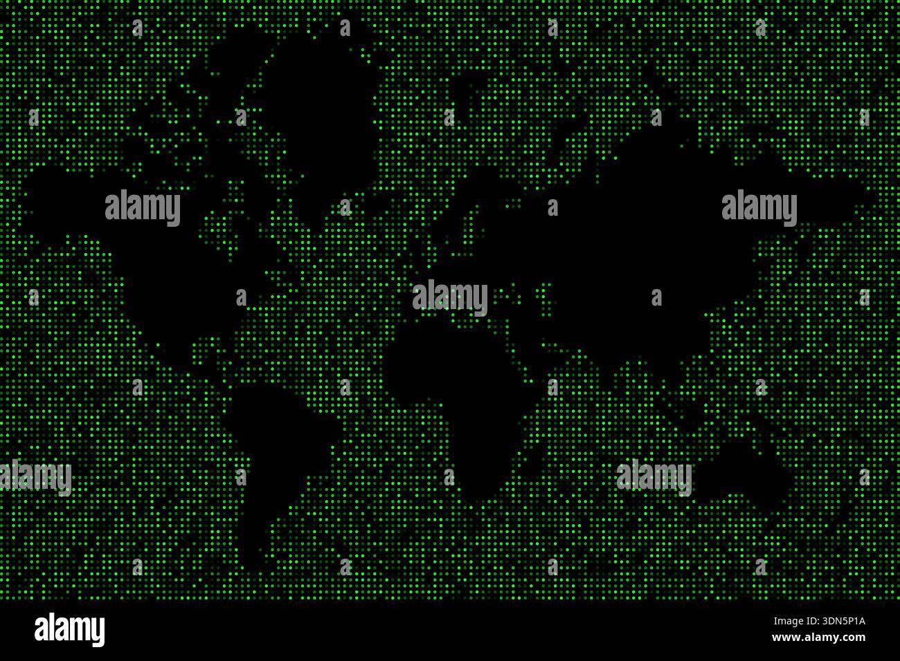 Dots world map wallpaper background vector design Stock Vector