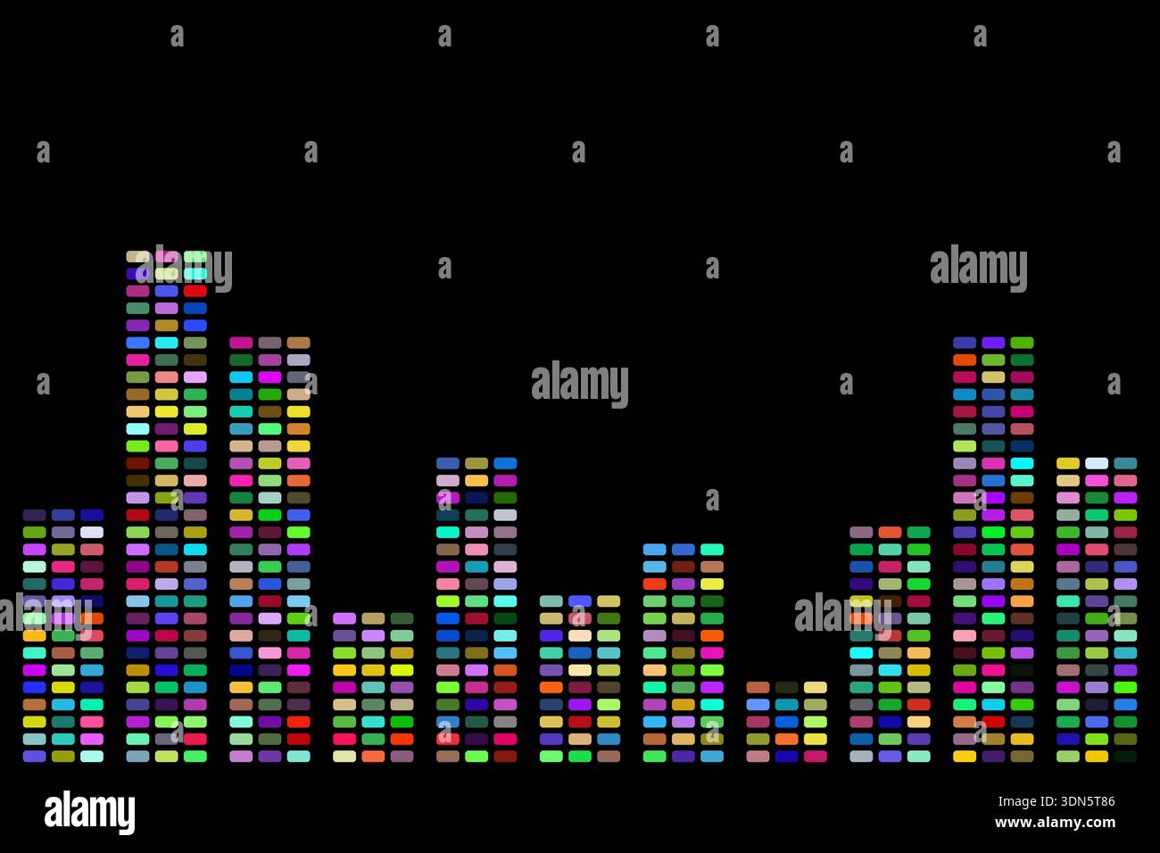 music equalizer abstract background wallpaper Stock Vector