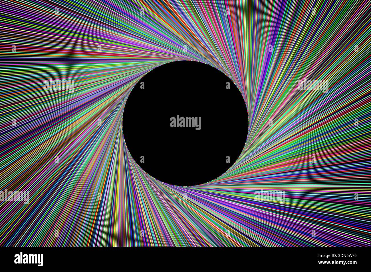 circle lines frame abstract background Stock Vector