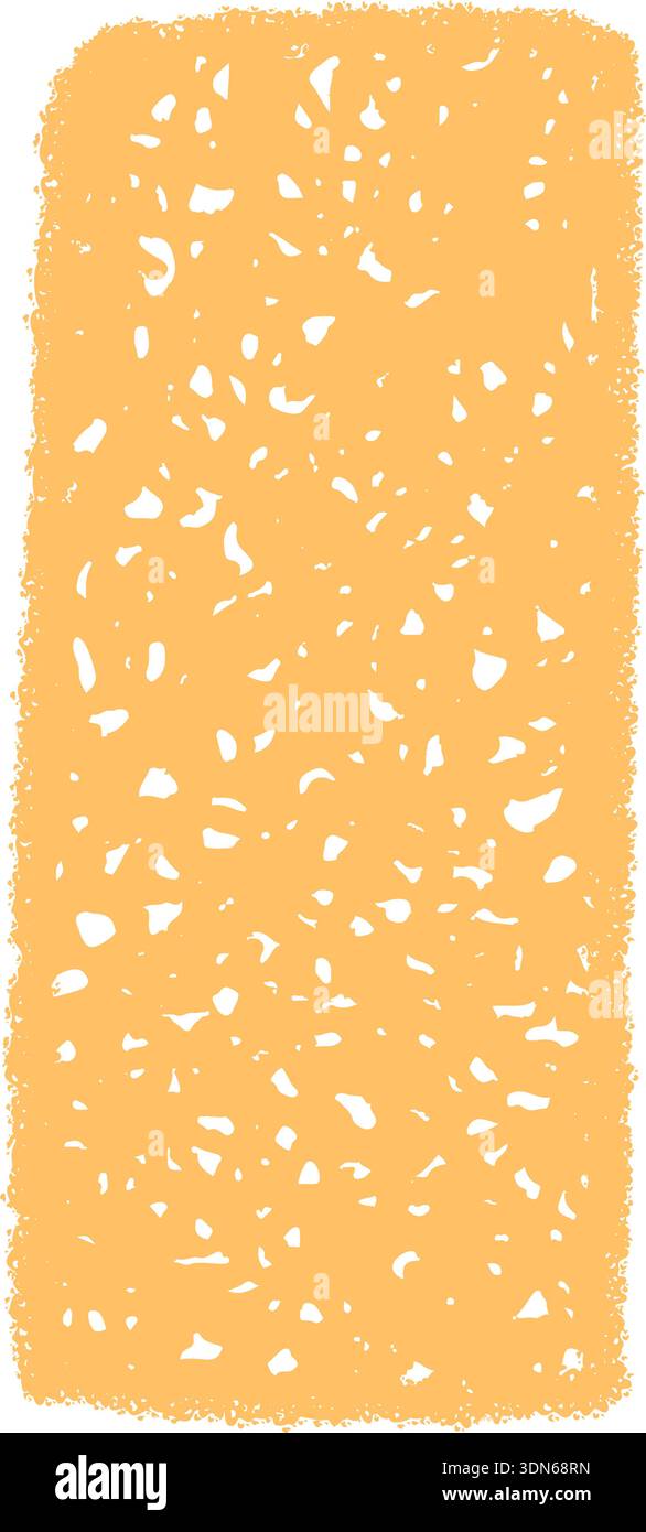 Crayon Scribble Rough Patch Box Stock Vector