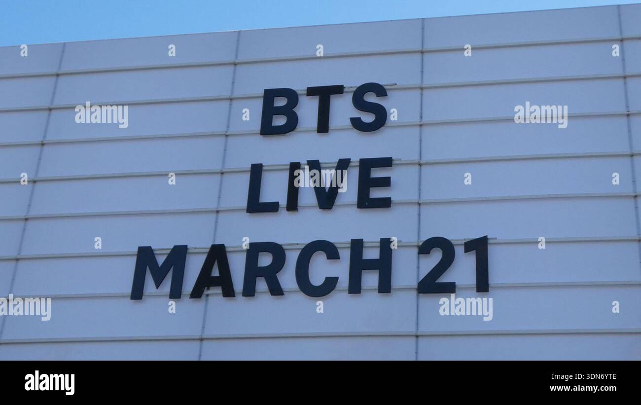 Los Angeles, California, USA 8th February 2026 BTS Live March 21 ...