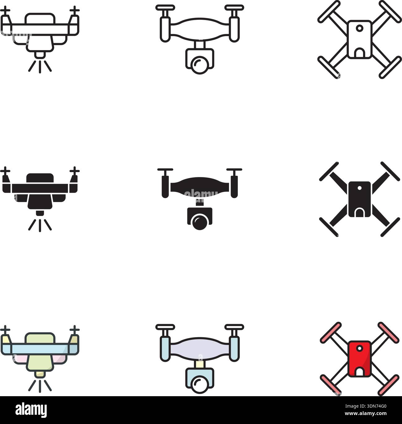 Drone icon vector deign templates simple and modern concept Stock ...