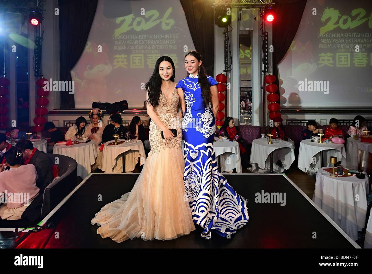 LONDON, UK - FEBRUARY 08 2026: Presenter Danyang Chen and Jasmine ...
