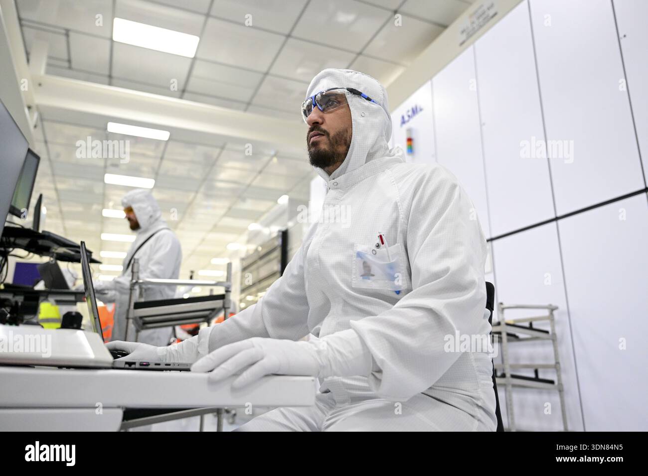 Illustration picture shows the inauguration of the NanoIC pilot line at ...