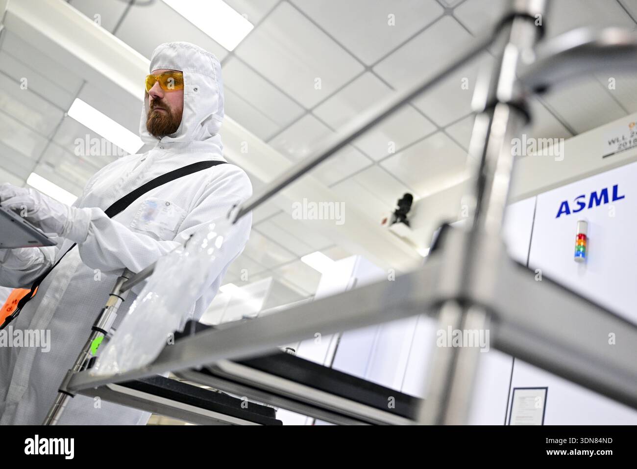 Illustration picture shows the inauguration of the NanoIC pilot line at ...