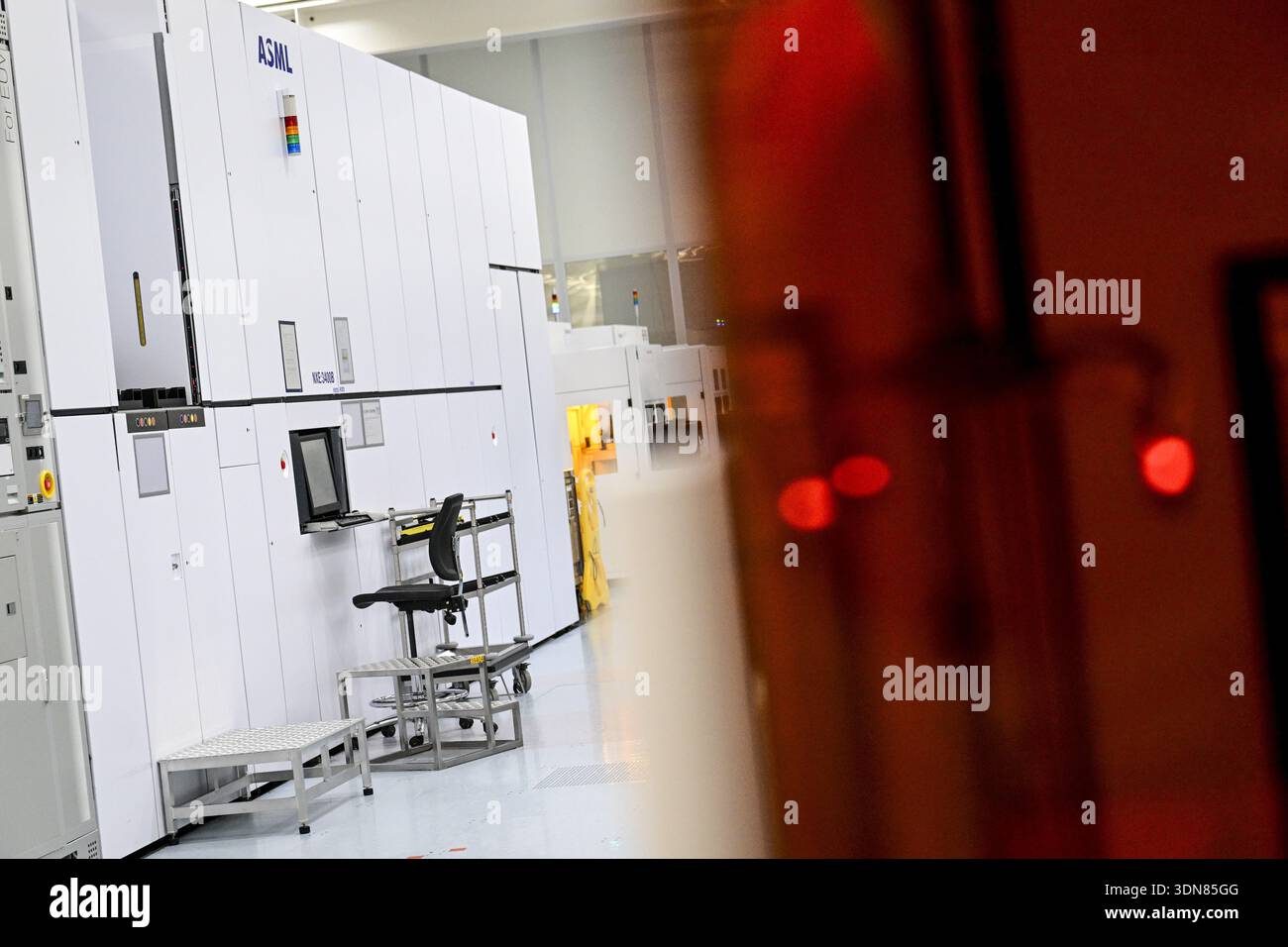 Illustration picture shows the inauguration of the NanoIC pilot line at ...