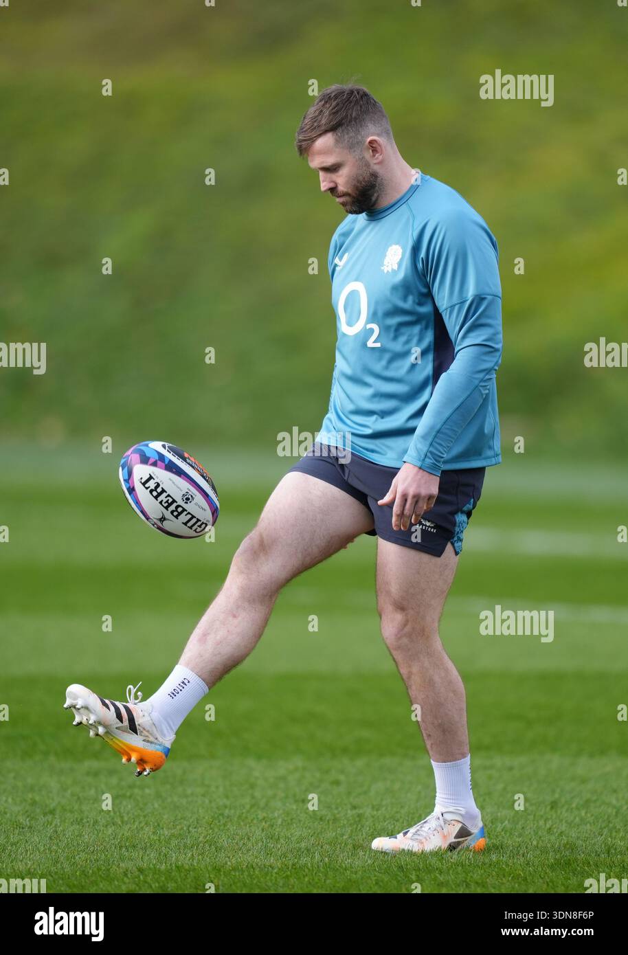 England's Elliot Daly during a training session at the England Rugby ...
