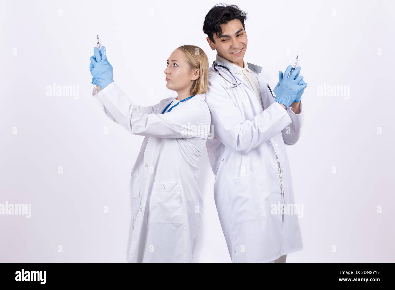 White lab coats hi-res stock photography and images - Alamy